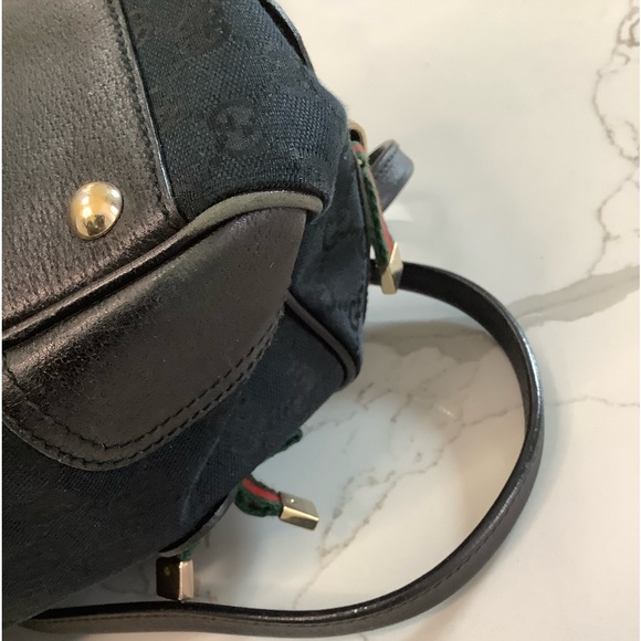 Gucci GG Canvas Princy Shoulder Bag | Black - Picture 9 of 13